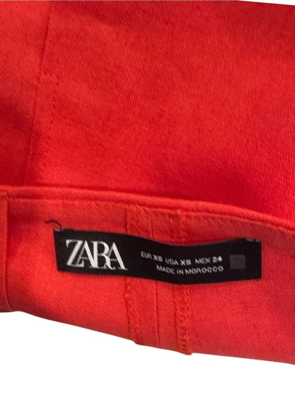 ZARA new Red Two-Piece Crop Jacket and Pleated Skort Set